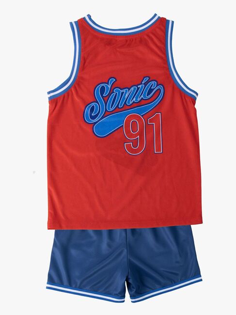 Sonic Toppi & Shortsit
Urheilusetti, Sininen/Punainen