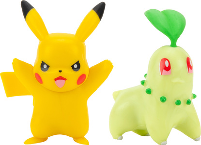 Pokémon Battle Chikorita & Pikachu Figuurit 2-pack