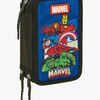 Marvel Avengers  Täytetty Kolmilokeroinen Penaali 37 Osaa, Sininen