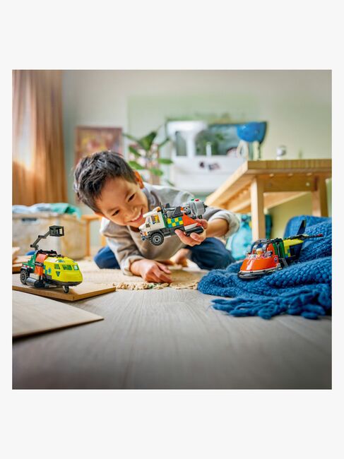 LEGO City 60505 Lentokone, huoltoauto ja ilmatyynyalus