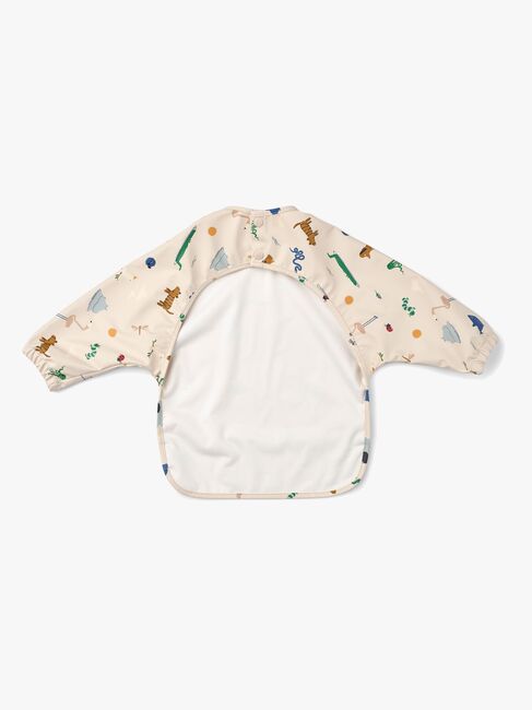 LIEWOOD Merle Cape Ruokalappu + Printti, Around the world/Sandy