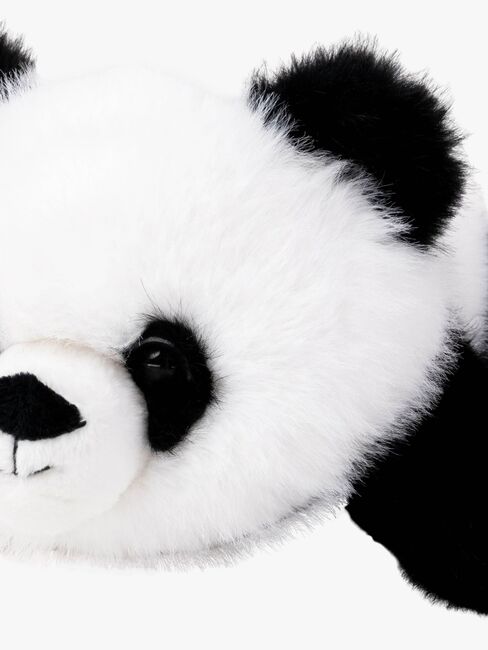 Teddykompaniet Pehmolelu Makaava Panda 28 cm, Musta/Valkoinen
