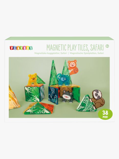 Playbox  Magneettiset Laatat Safari 38 Osaa