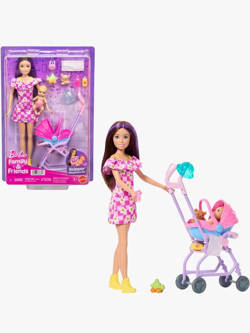 Barbie Family & Friends Skipper Leikkisetti + Lastenrattaat