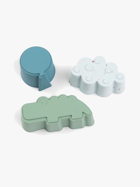 Done By Deer Happy Clouds Silikonimuotit 3-pack, Blue