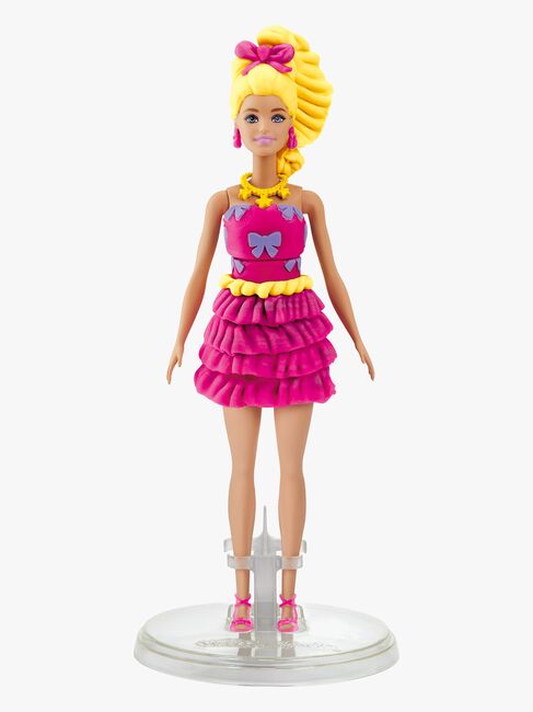 Play-Doh Barbie Muovailuvaha + Nukke Röyhelöt & Rusetit