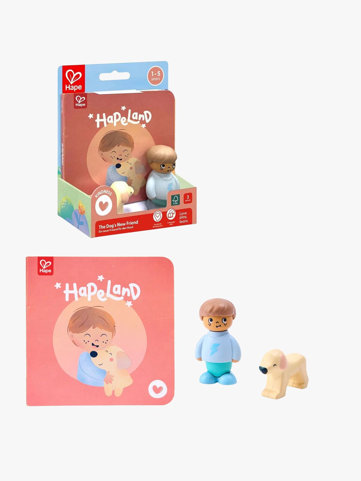 Hape Satukirja + Leikkisetti The Dog's New Friend