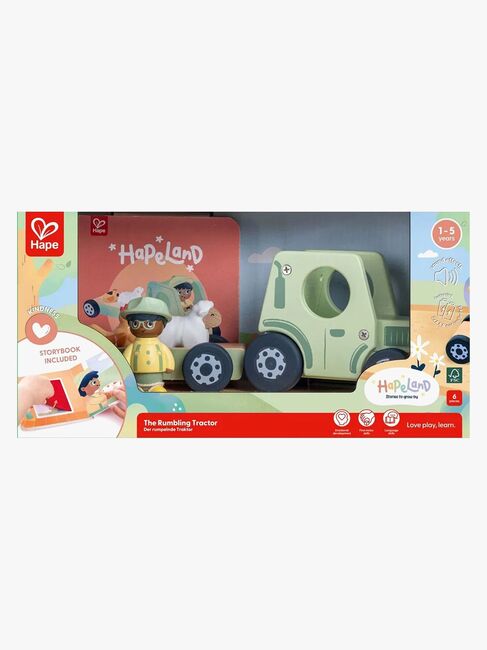 Hape Satukirja + Leikkisetti The Rumbling Tractor