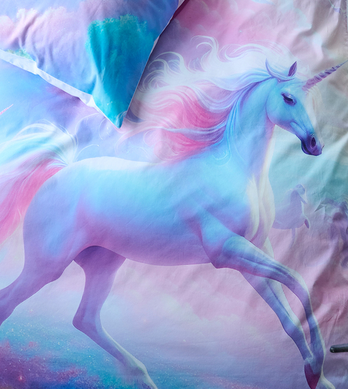 Borganäs Pussilakanasetti Yksisarvinen 150x210