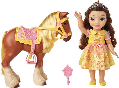 Disney Prinsessat Belle + Philippe-hevonen Leikkisetti