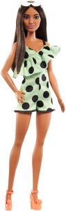 Barbie Fashionista Nukke Polka Dots, Lime Green
