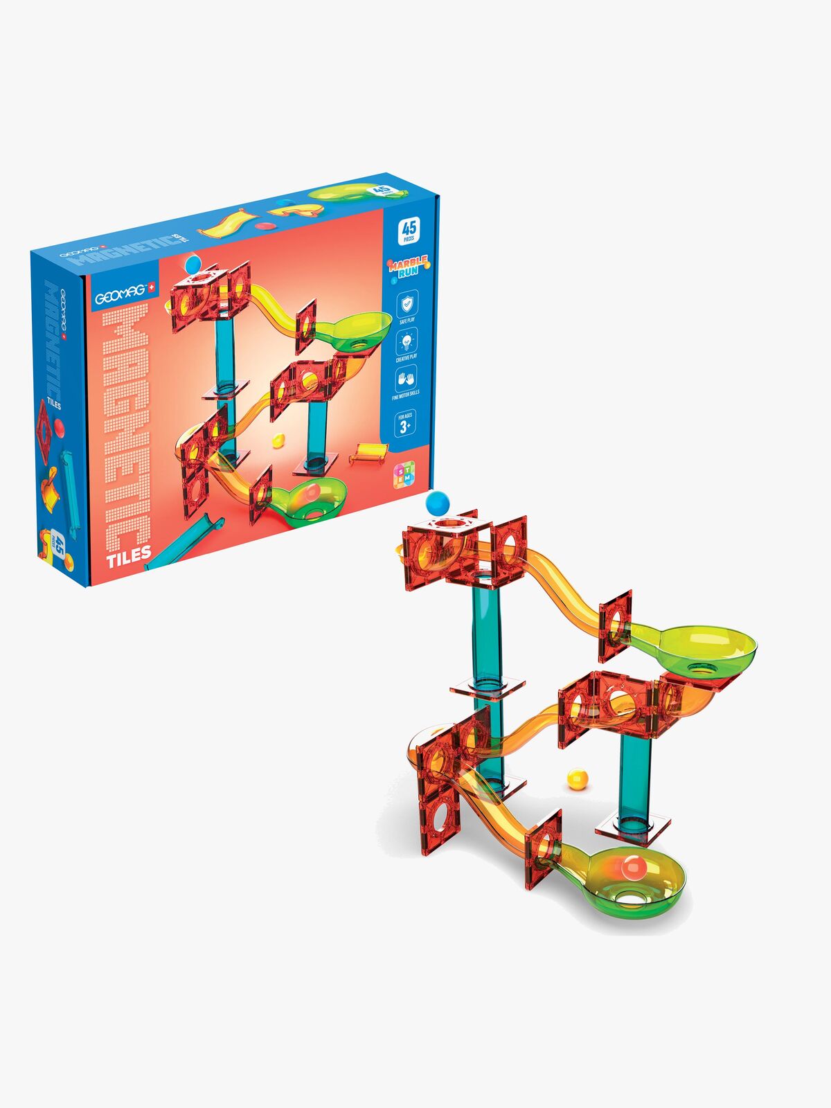 Geomag  Magneettinen Rakennussarja Marble Run 45 Osaa