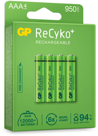 GP Batterier ReCyko AAA 4-pack