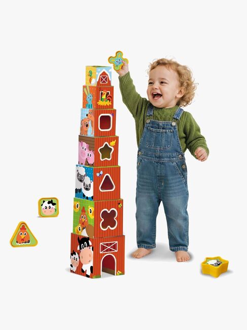 SES Creative Pinottavat Palikat Maatilan Eläimet 2-in-1