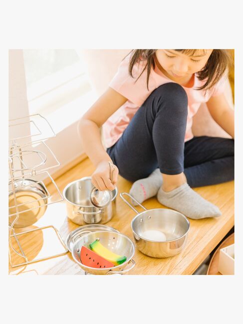 Melissa & Doug Keittiösetti Paistinpannut ja Kattilat 8 Osaa