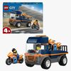 LEGO City 60491 Moottoripyörän kuljetusauto