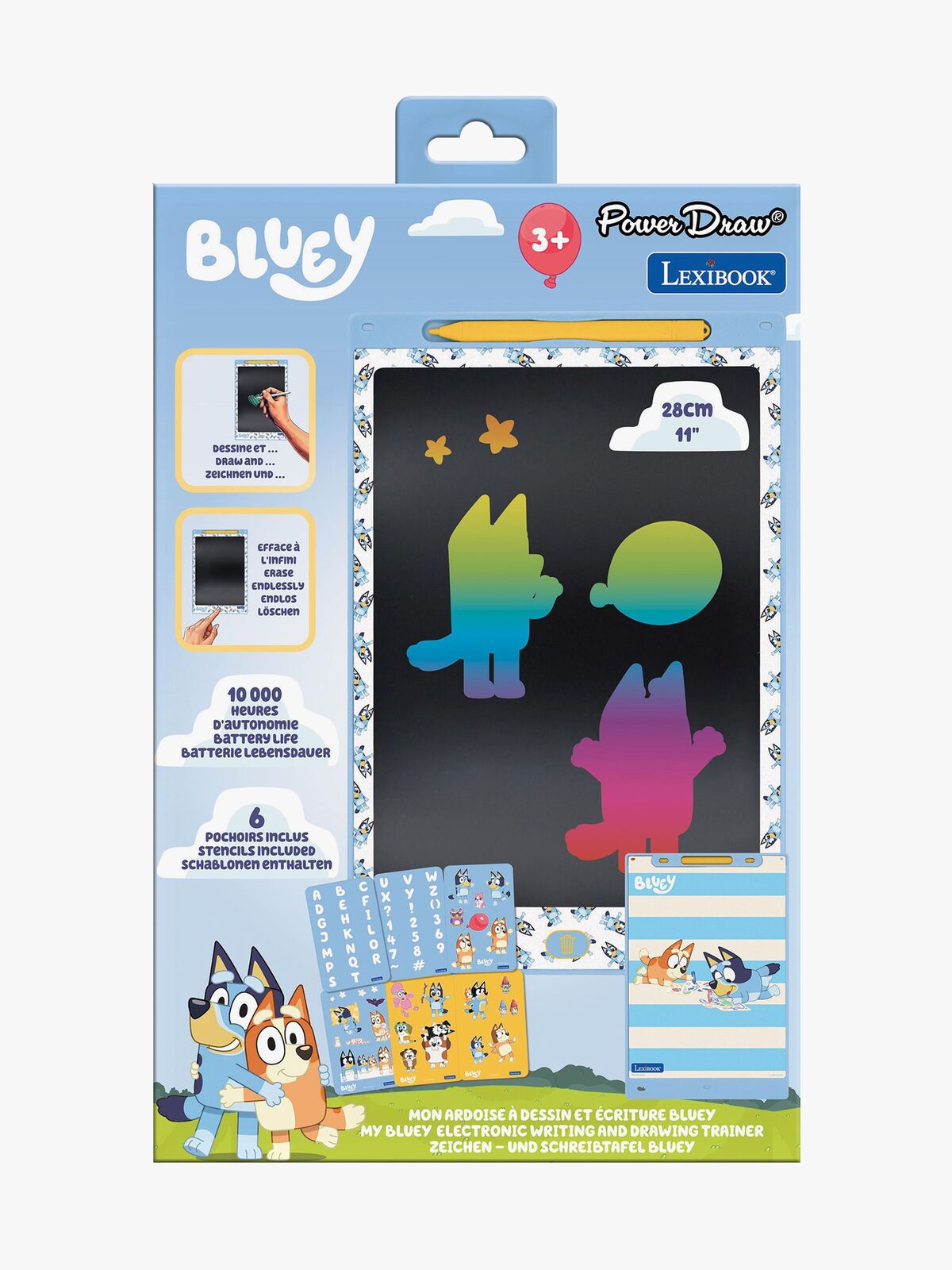 Bluey Piirustustabletti 10" + Mallit