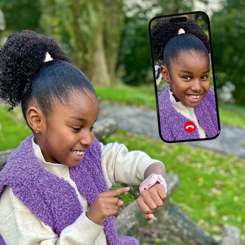 ZAZU Älykello 4G, Vaaleanpunainen