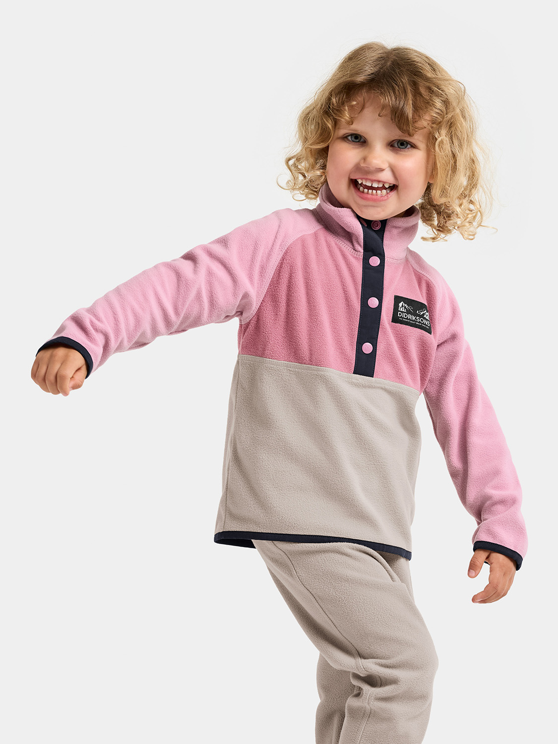 Didriksons Monte Fleecepaita, Heather Pink