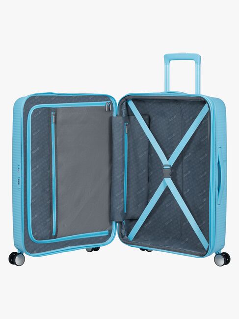 American Tourister Soundbox Spinner Matkalaukku 71,5-81L, Blueberry Fizz