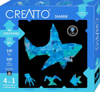 Creatto Sparkle Shimmer Shark Rakennussetti