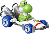 Hot Wheels Mario Kart Yoshi B-Dasher Auto ja Figuuri