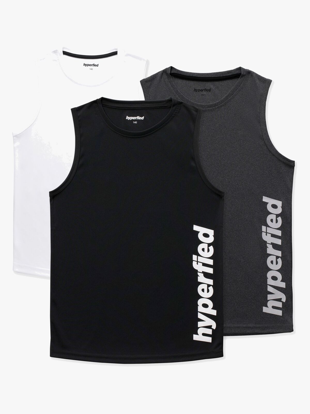 Hyperfied Bounce Topit, Black/Grey Melange/White