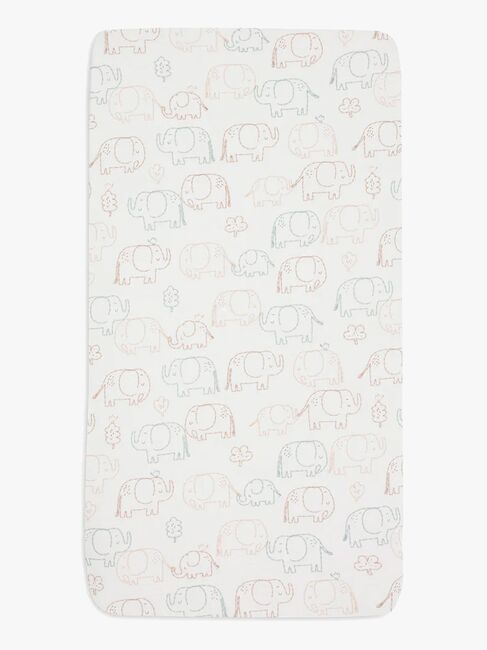 Jollein Muotoonommeltu Aluslakana 40x80, Elephant Tales