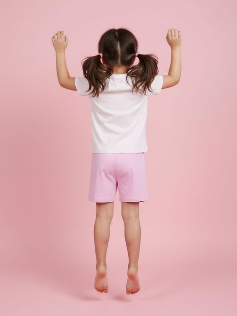 Hello Kitty T-paita + Shortsit Setti, Vaaleanpunainen