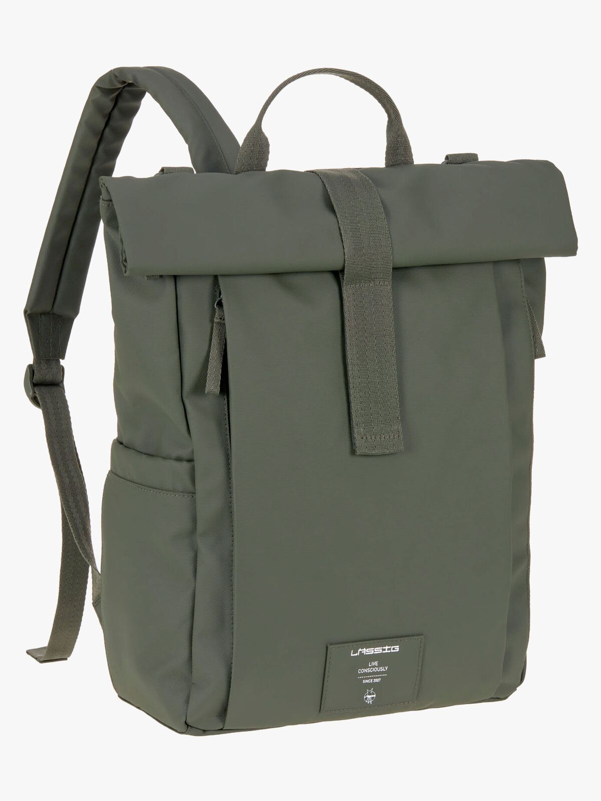 Lässig Rolltop Hoitolaukku Reppu, Olive