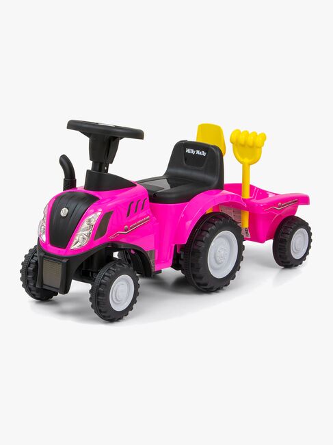 Milly Mally Potkuauto New Holland T7 Traktori, Vaaleanpunainen