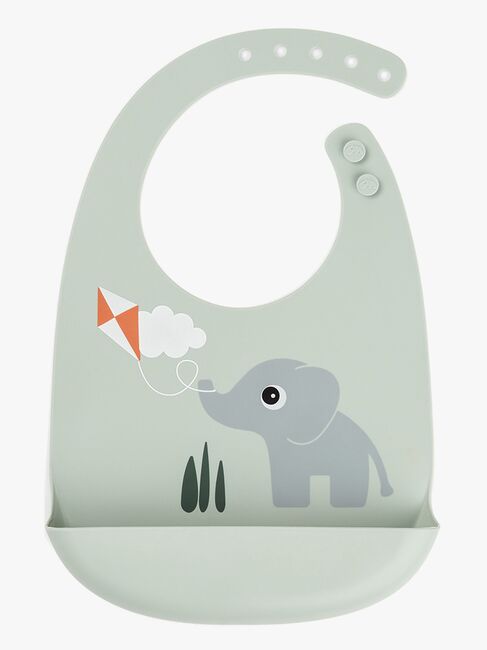 Done By Deer Playground Silikoni Ruokalappu, Green