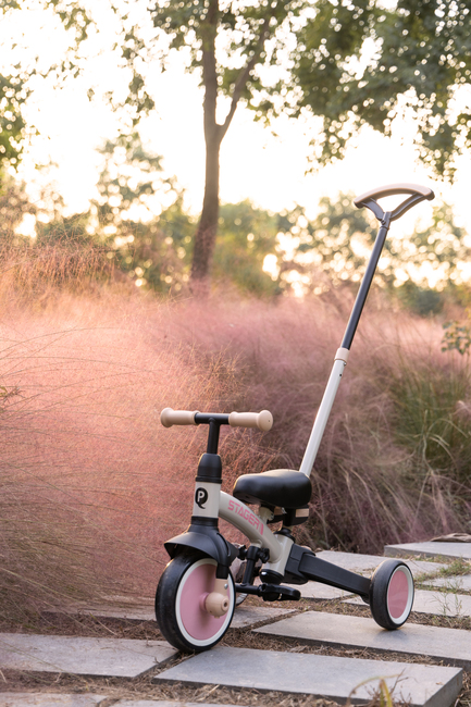 QPlay Stager 3-in-1 Muunneltava Kolmipyörä, Vaaleanpunainen