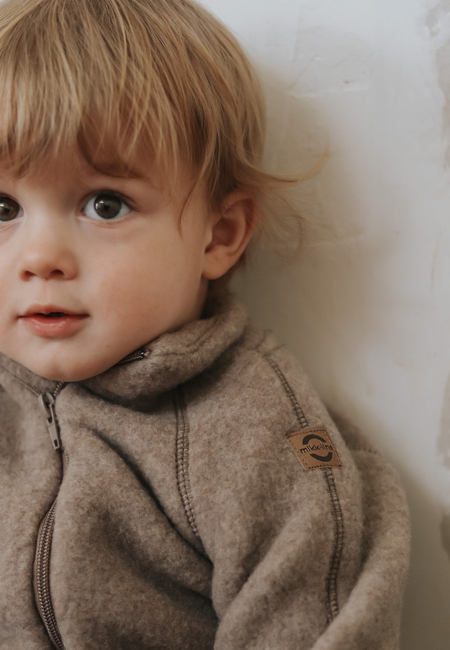 Mikk-Line Fleecetakki Merinovilla, Melange Denver