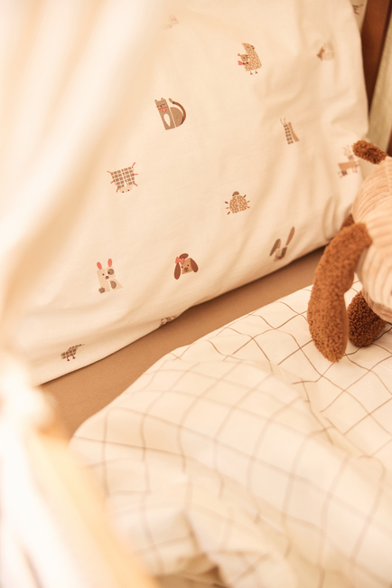 Jollein Pussilakanasetti 100x140, Animal Friends