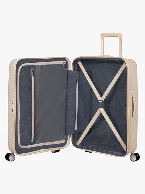 American Tourister Soundbox Spinner Matkalaukku 71,5-81L, Coconut Sand