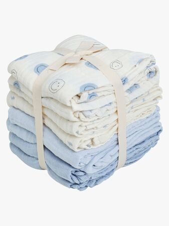 Peppi Musliiniviltti 8-pack, Celestial Blue