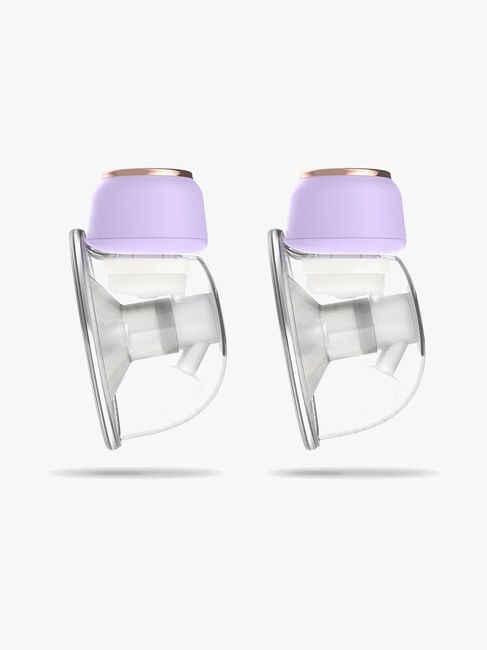 NENO Sole Twin Sähkökäyttöinen Rintapumppu Hands Free, Violetti