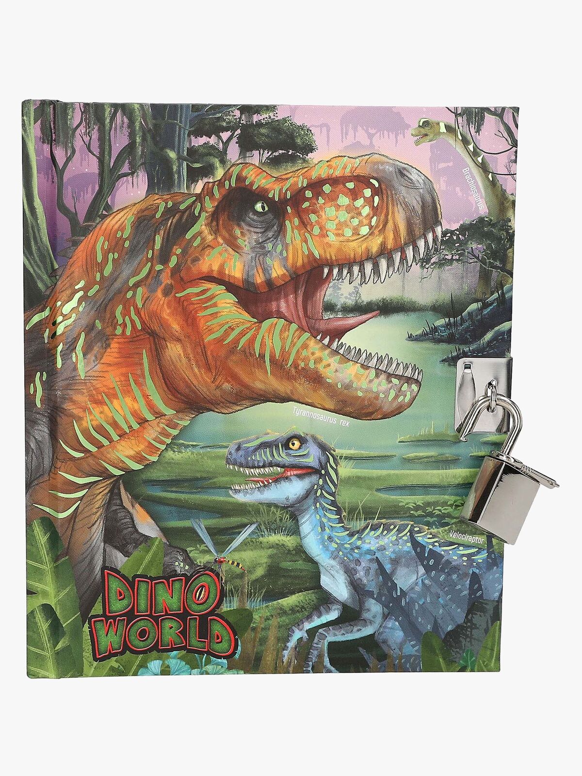 Dino World Päiväkirja + Riippulukko