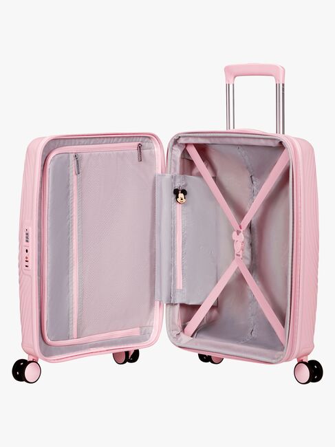 American Tourister Mickey Magic Spinner Matkalaukku 37-44L, Pastel Pink