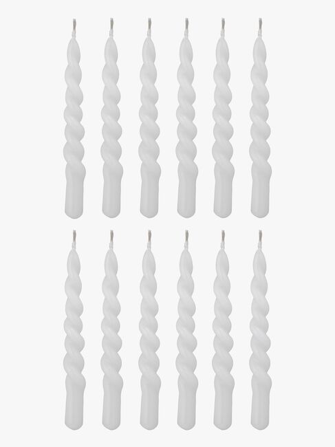 Bloomingville Twist Kynttilä Parafiini, Valkoinen