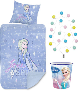 Disney Frozen Pussilakanasetti, Valosarja + Roskakori, Multicolored