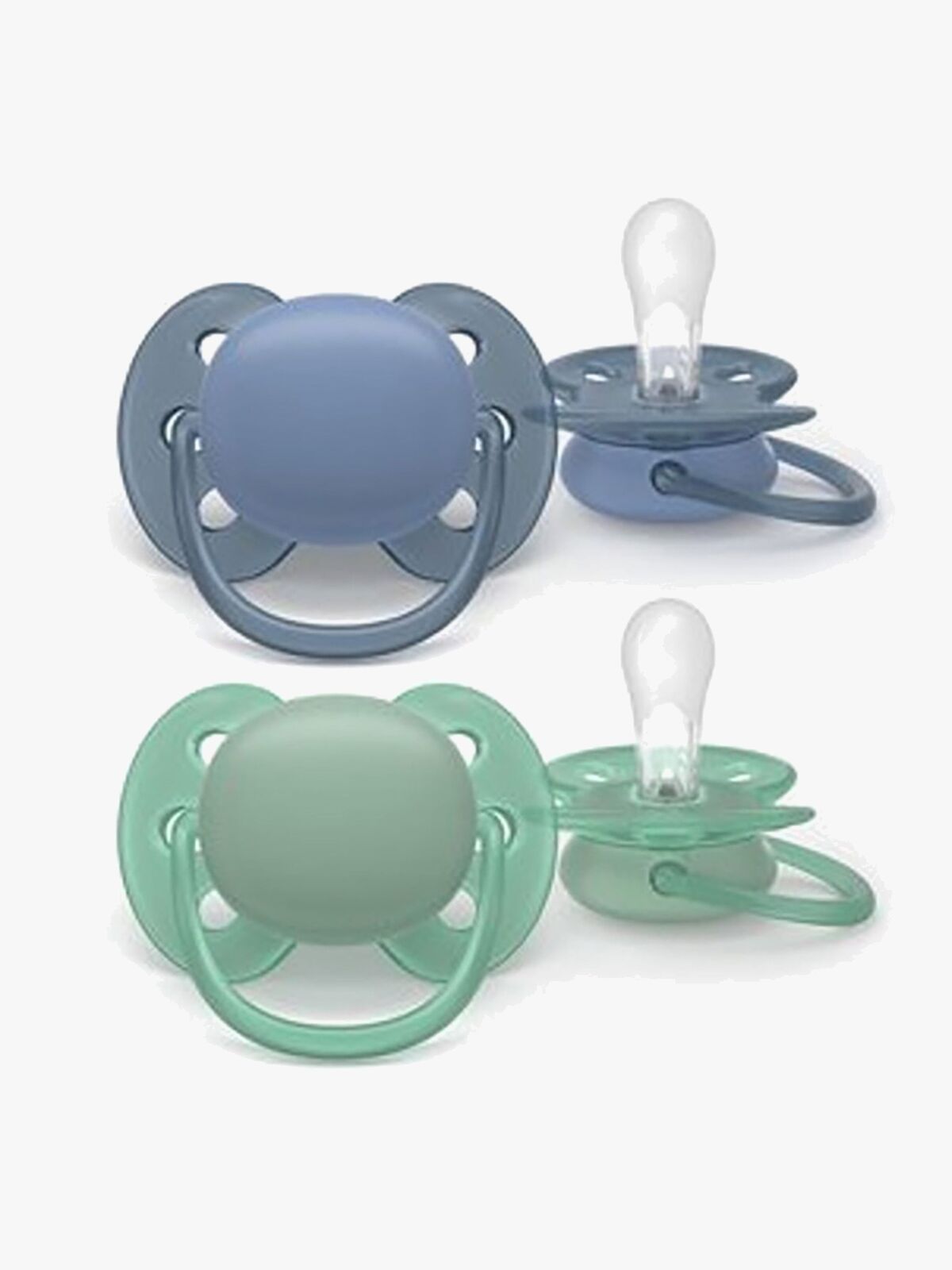 Philips Avent Ultra Soft Tutti 6–18 kk 2-pack, Harmaa/Vihreä