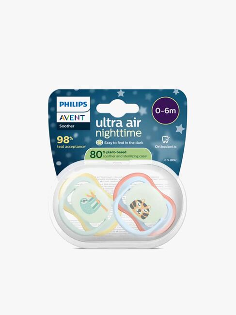 Philips Avent Ultra Air Tutti Yö 0–6 kk 2-pack, Sininen/Vaaleanvihreä