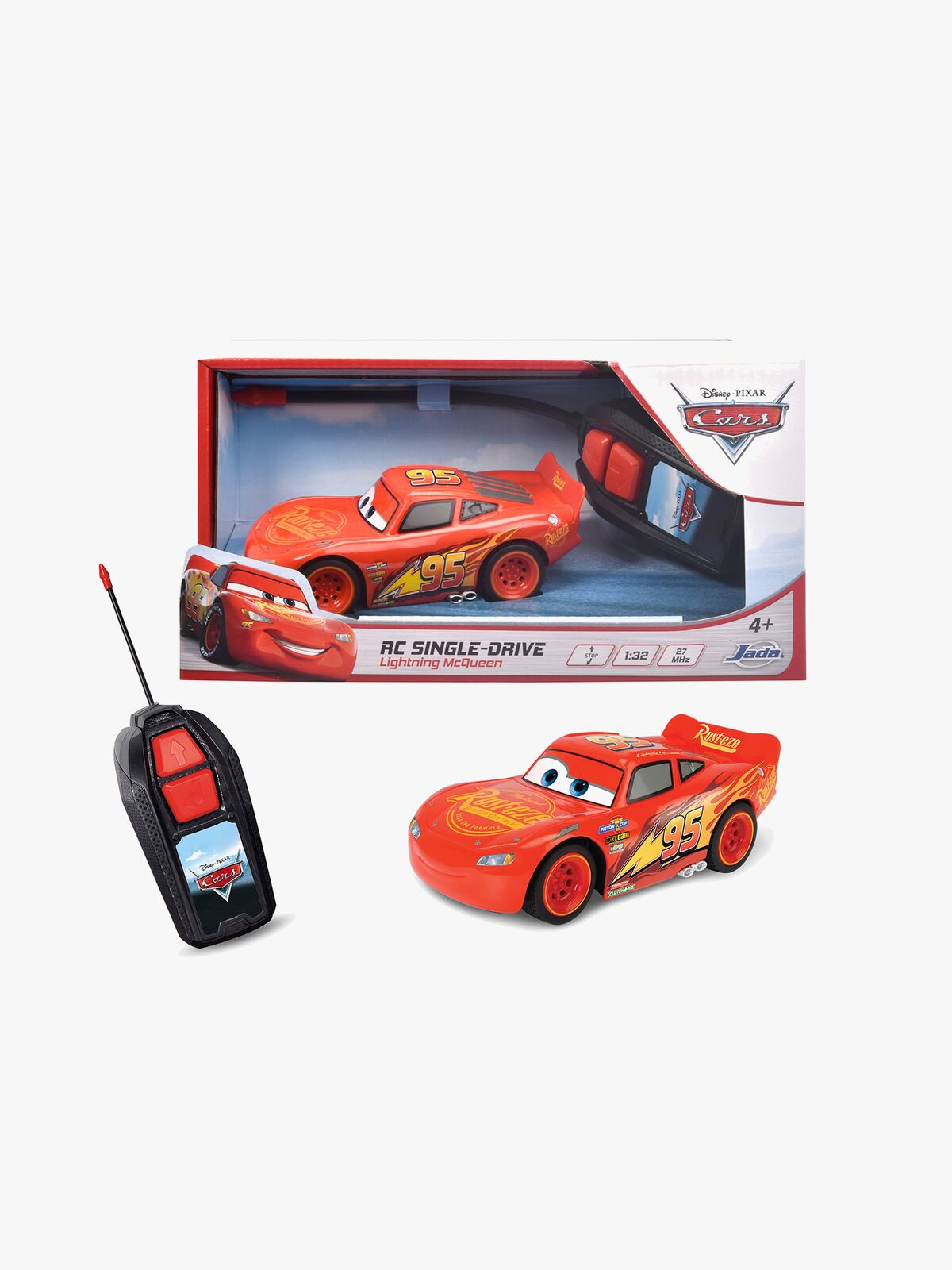 Disney Autot Kauko-ohjattava Auto Salama McQueen 1:32