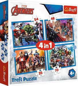 Trefl Disney Marvel The Avengers Palapeli 4-in-1