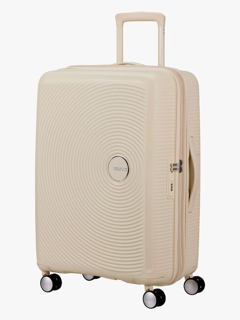 American Tourister Soundbox Spinner Matkalaukku 71,5-81L, Coconut Sand