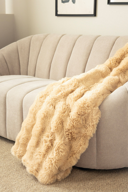 KMCarpets Bubble Viltti 130x170, Toffeenruskea