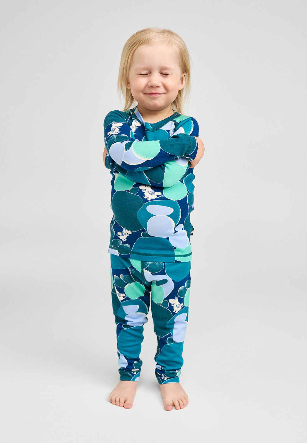 Reima Moomin Trivsam Aluskerrasto Merinovillasekoite, Dark Teal