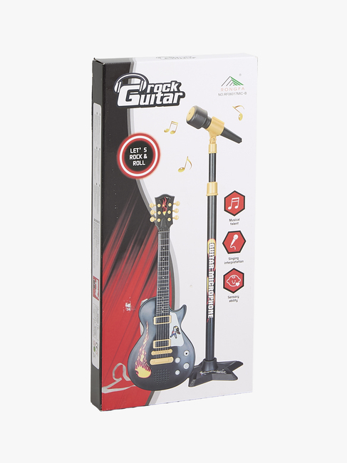 Alex's Garage Rokkistara Leikkisähkökitara & Mikrofoni Sähkökäyttöinen